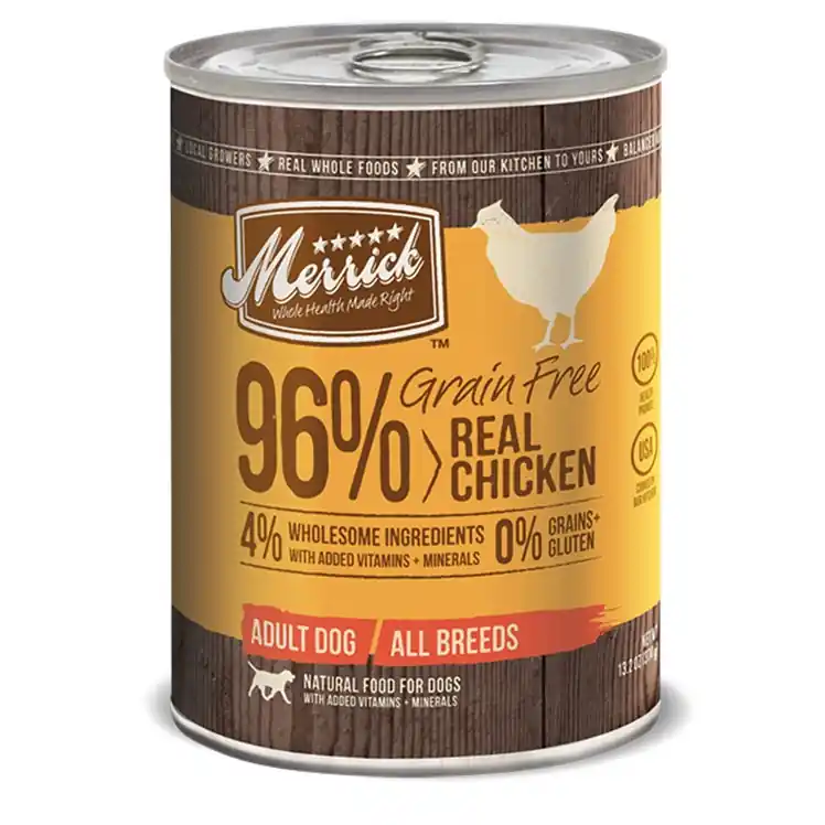 Merrick Grain Free 96% Real Chicken Wet Dog Food 12.7oz