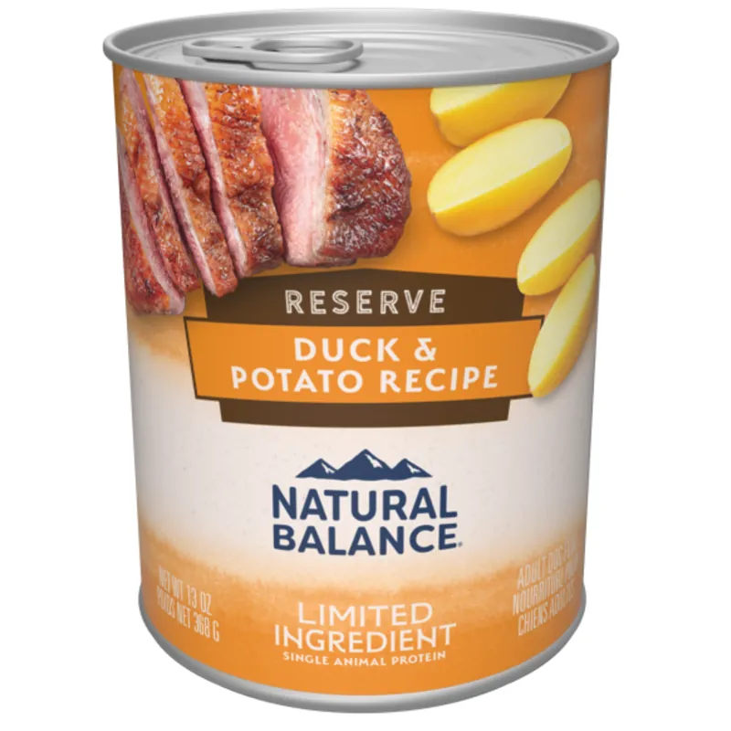 Natural Balance Limited Ingredient Reserve Duck & Potato Recipe Wet Dog Food 13.2oz