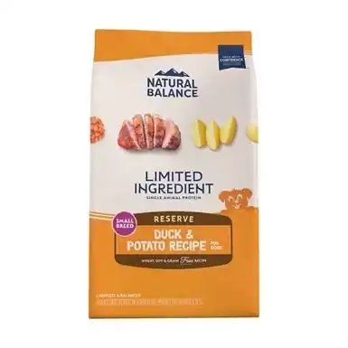 Natural Balance Limited Ingredient Diets Potato & Duck Small Breed Bite Formula Dry Dog Food 4lb