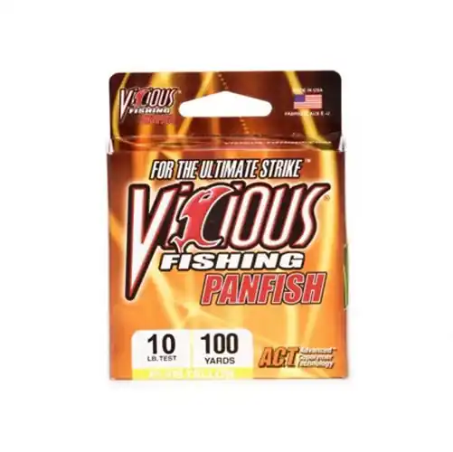 Vicious Panfish 10lb Hi-Vis Fishing Line 100 Yard Spool