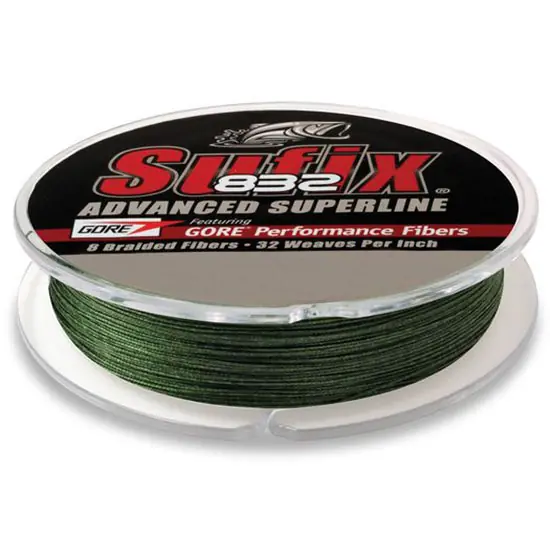 Sufix 832 Advanced Superline 50lb Lo-Vis Green Fishing Line 150 Yard Spool