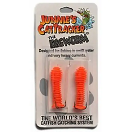 Junnie‘s Cattracker The Eggworm Orange 2PK