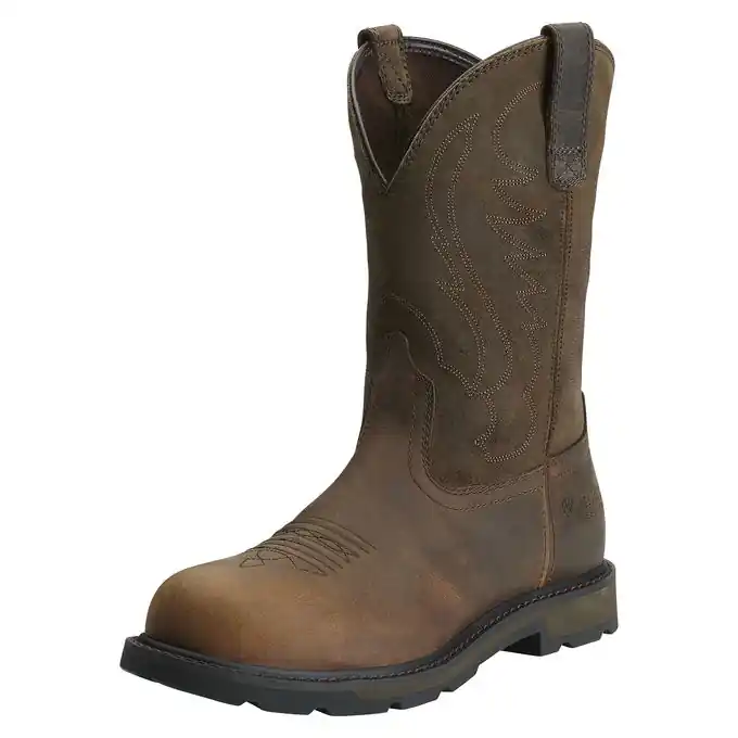 Ariat Groundbreaker Pull-On Steel Toe Work Boots