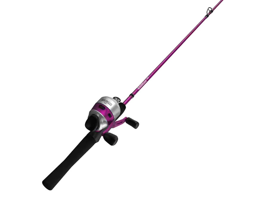 Zebco 33 Pink 6‘0" Medium Spincast Fishing Combo