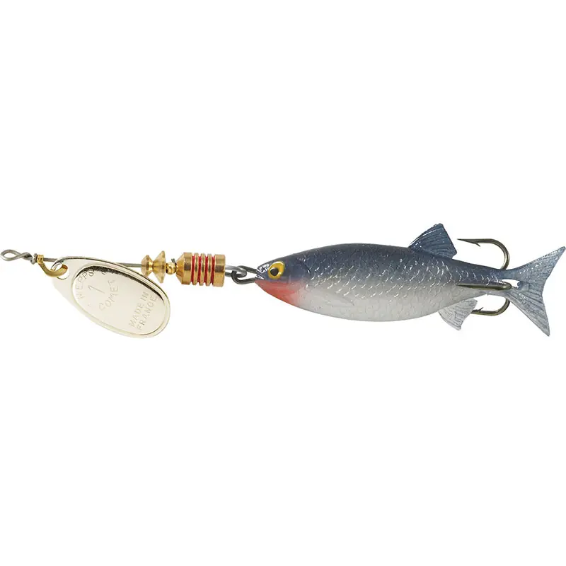 Mepps Comet Mino Lure 1/6oz Silver Blade w/Shad Mino