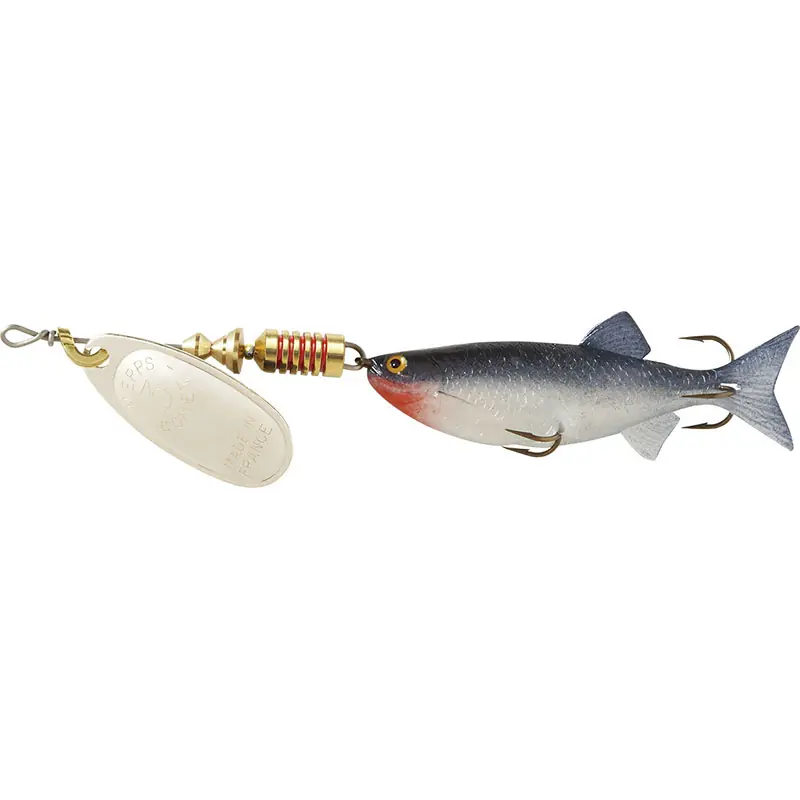 Mepps Comet Mino Lure 5/16oz Silver Blade w/Shad Mino