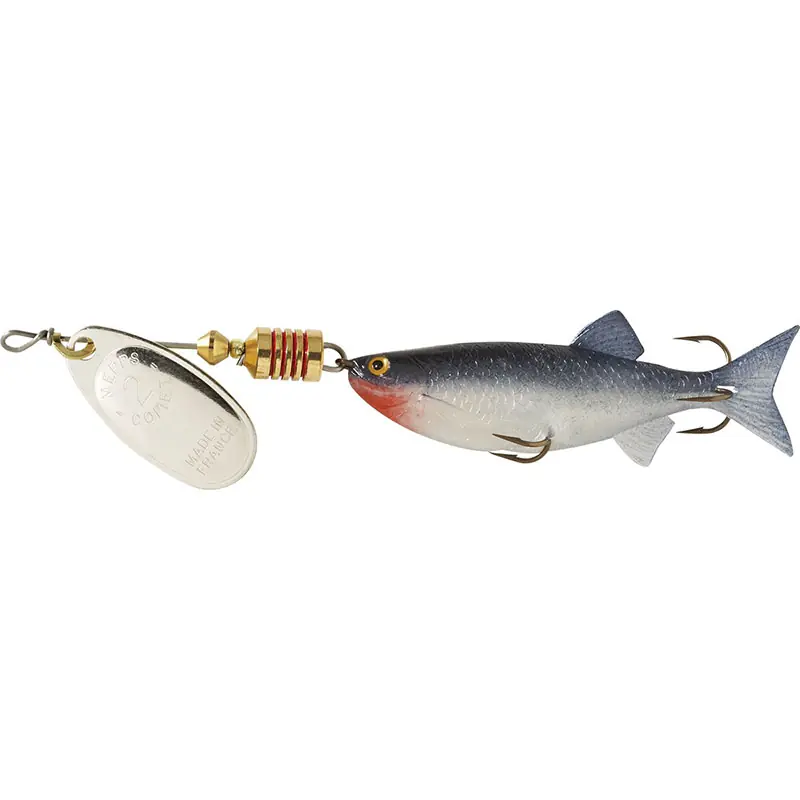 Mepps Comet Mino Lure 1/4oz Silver Blade w/Shad Mino