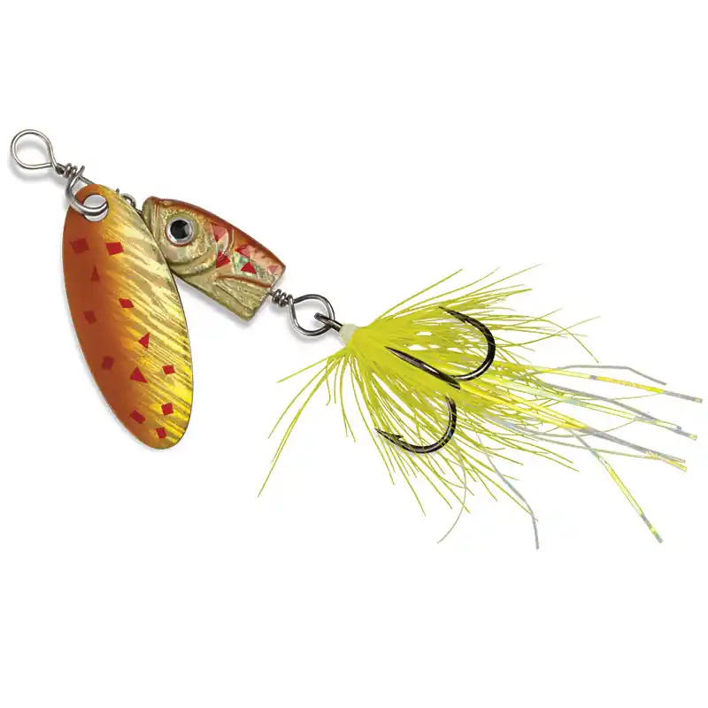 Blue Fox Flash Spinner 01 Black/Chartreuse Fishing Lure
