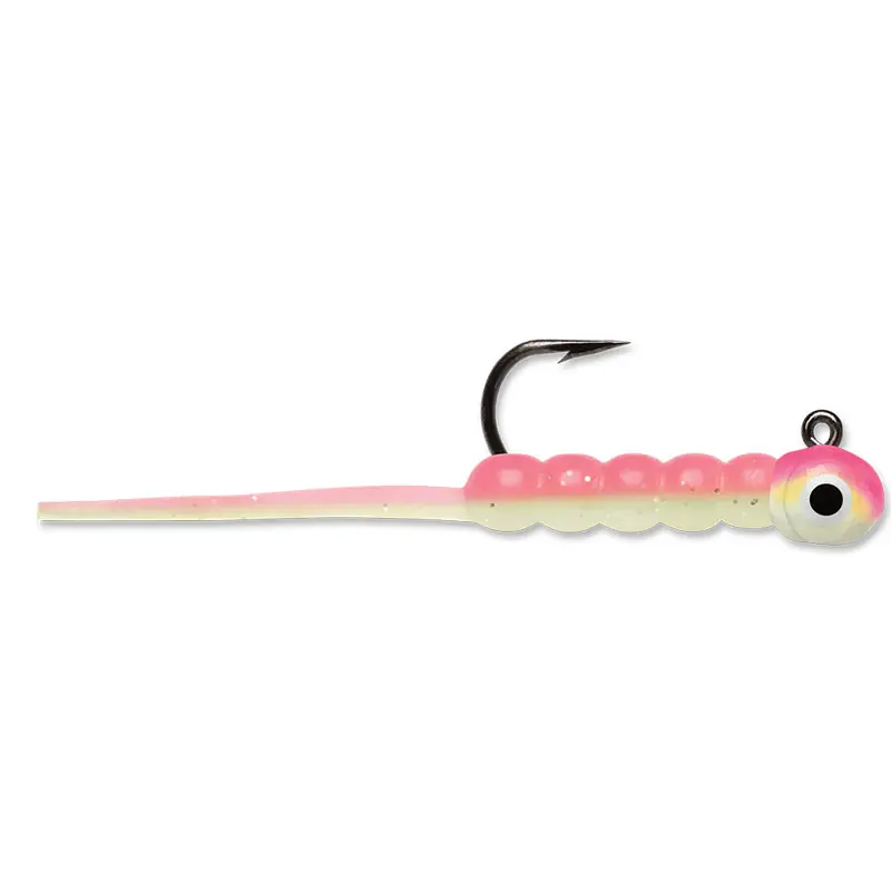 Rapala Wax Tail Jig 1/50oz Pink/Chartreuse Glow Fishing Lure 2 Pack