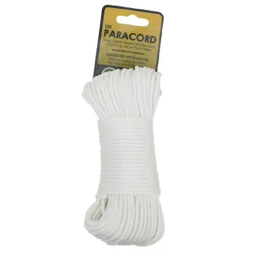 Koch Industries 5/32" White 550 Paracord 100ft