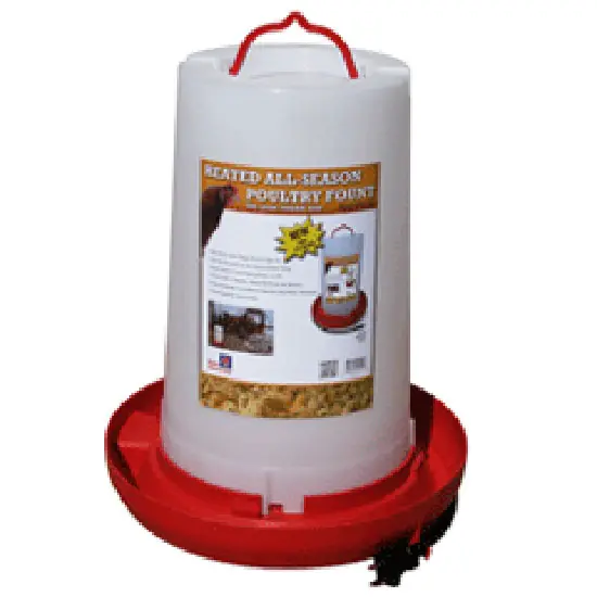 Farm Innovators 100W Heated Poultry Fountain 3-Gallon