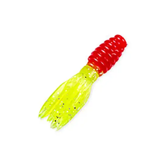 Mr. Crappie Crappie Thunder 1-3/4" Red/Chartreuse Sparkle Lure 15 Pack