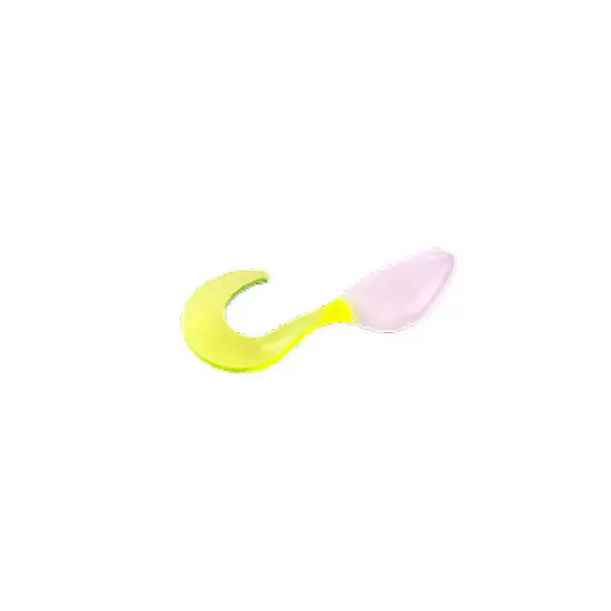 Mr. Crappie ShadPole CurlyTail 2" Refrigerator White Lure 15 Pack