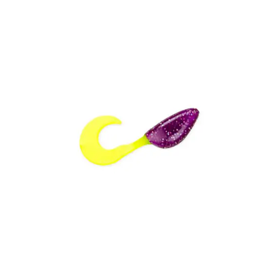 Mr. Crappie ShadPole CurlyTail 2" Purple Sage Lure 15 Pack