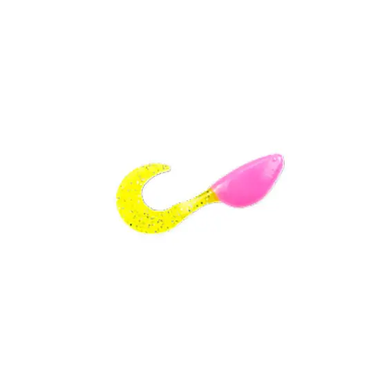 Mr. Crappie ShadPole CurlyTail 2" Electric Chicken Lure 15 Pack