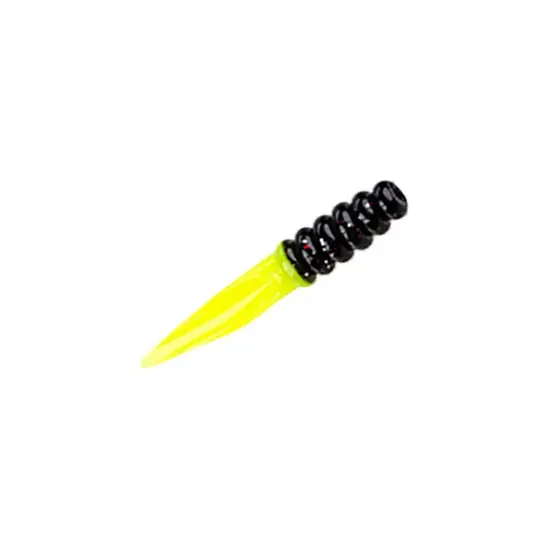 Mr. Crappie Slab Slanger 2-1/4" Tuxedo Black/Chartreuse Lure 15 Pack