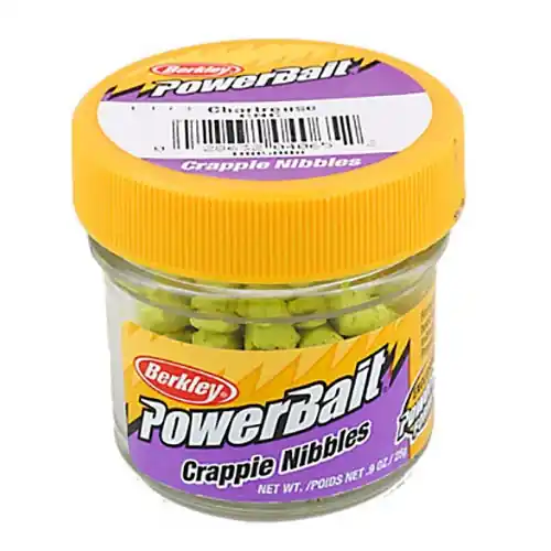 Berkley PowerBait Crappie Nibbles Bait Chartreuse