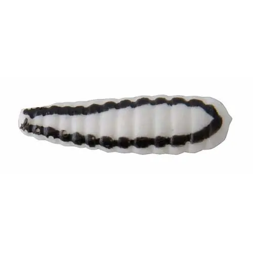 Johnson Beetle Spin Nickel Blade 1/32oz White/Black Stripes Bait 4-Pack