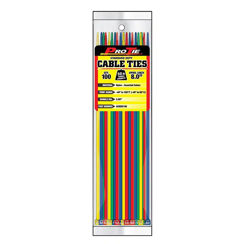 Pro Tie Nylon 50lb Standard Duty Cable Ties