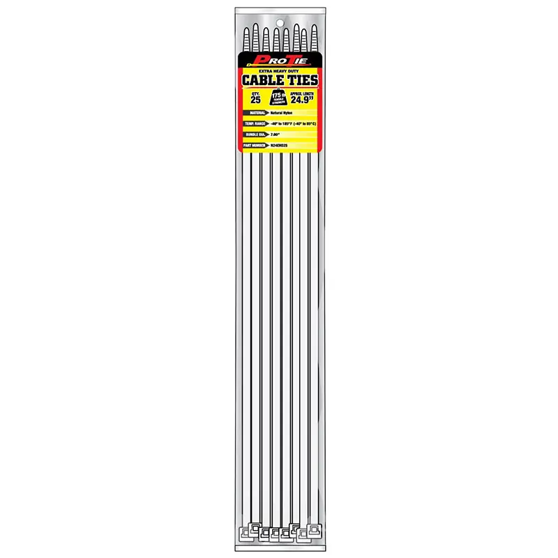 Pro Tie Natural Nylon 175lb Extra Heavy Duty Cable Ties