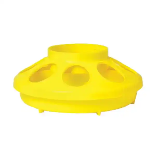 Little Giant 1 Quart Plastic Feeder Base Yellow 806YELLOW