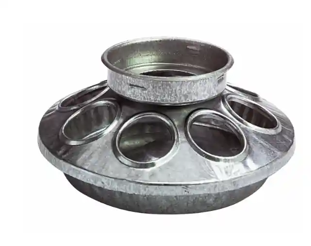 Little Giant 1 Quart Jar Metal Feeder Base