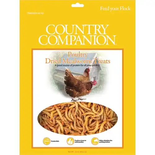 Country Companion Mealworm Chicken Treats 30oz