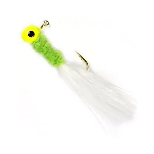 Johnson BBOHC1/16-CCW Beetle Bou 2" Chartreuse/Chartreuse/White 1/16oz Lure 10-Pack