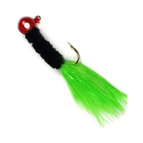 Johnson Beetle Bou 2" Red/Black/Chartreuse 1/16oz Lure 10-Pack