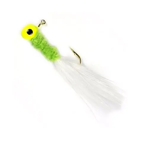 Johnson Beetle Bou 2-1/2" Chartreuse/Chartreuse/White 1/8oz Lure 8-Pack