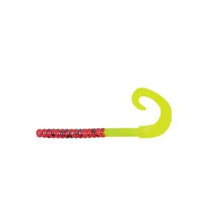 Berkley Powerbait Power Worms 7" Plum/Chartreuse Bait 13 Pack