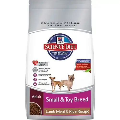 Hill‘s Science Diet Adult Small & Toy Breed Lamb Meal & Rice Recipe Dry Dog Food 4.5lb