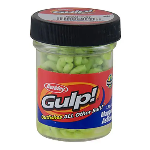 Berkley Gulp! Maggot 1.5oz Chartreuse Bait