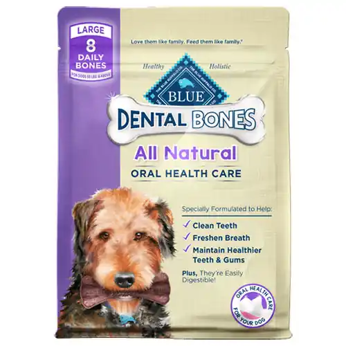 BLUE Bones Large Dental Dog Chews - 12oz