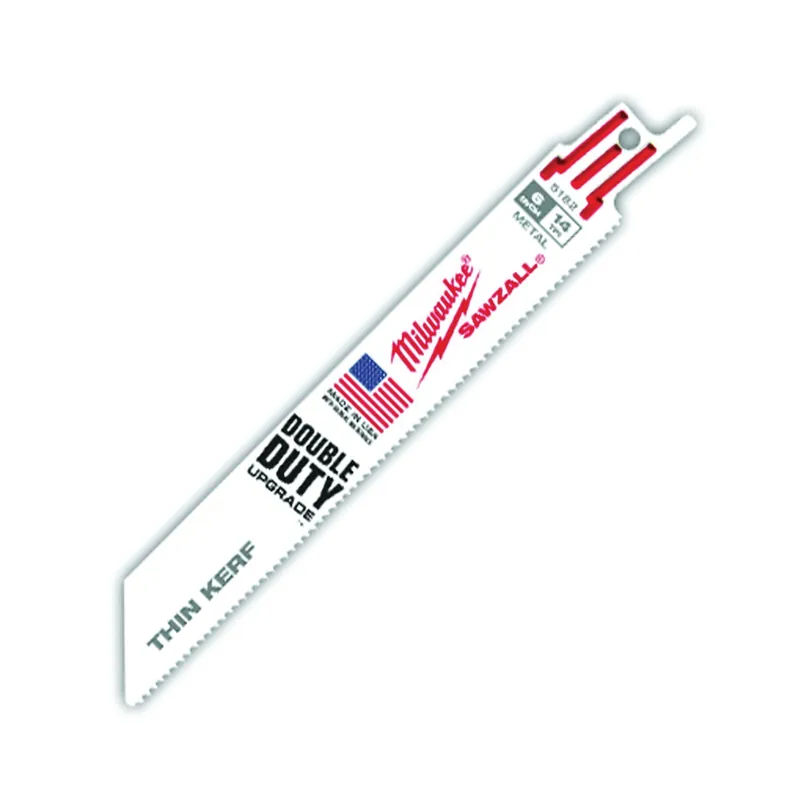 Milwaukee 6" 18-TPI Thin Kerf SAWZALL Blades 5- Pk 48-00-5184