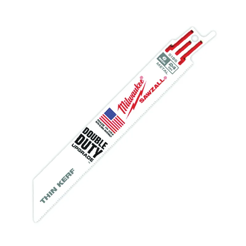 Milwaukee 6" 24-TPI Thin Kerf SAWZALL Blades 5-Pk 48-00-5186
