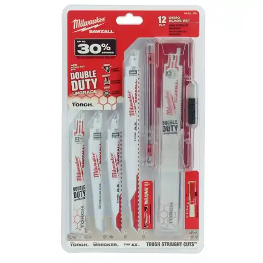Milwaukee 12PC Sawzall Blade Set
