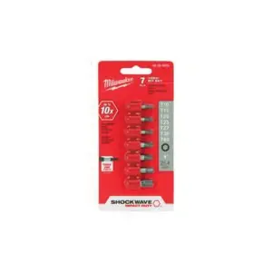 Milwaukee Shockwave 7PC Torx 1" Insert Bit Set