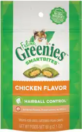 Feline Greenies Hairball Control Smartbites Cat Treats Chicken Flavor 2.1oz