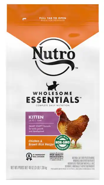 Nutro Dry Kitten Food - Chicken & Whole Brown Rice Recipe 3lb