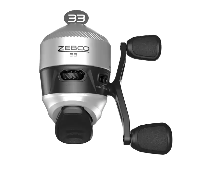 Zebco 33 Silver Spincast Fishing Reel