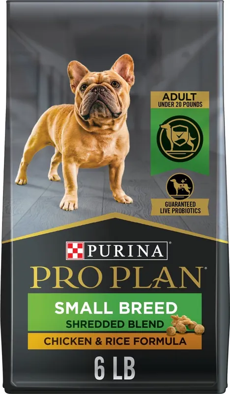 Purina Pro Plan Small Breed Shredded Blend Chicken & Rice Dry Dog Food 6lb