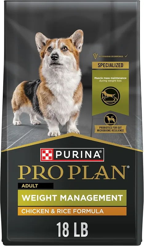 Purina Pro Plan Specialized Weight Management Chicken & Rice Dry Dog Food 18lb