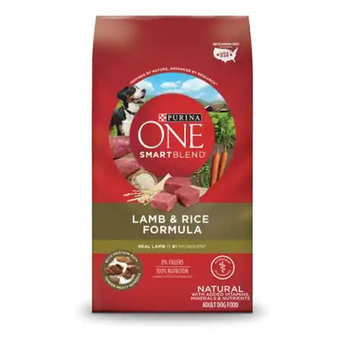 Purina One Smartblend Lamb & Rice Formula Adult Premium Dry Dog Food 31.1lb