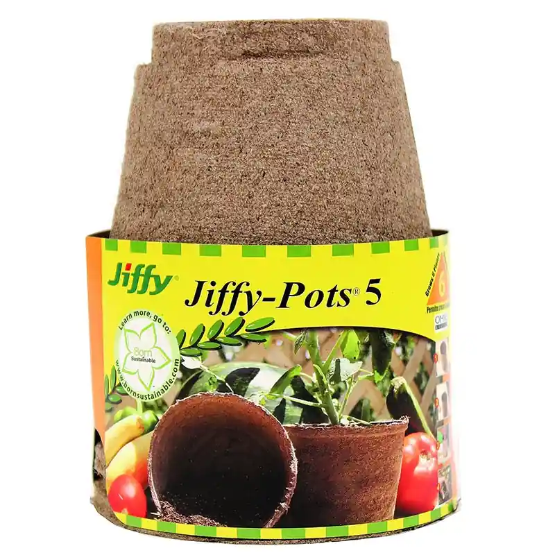 Jiffy 5in Pots 6-Pack