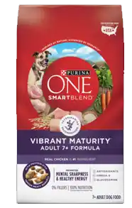 Purina One Smartblend Vibrant Maturity +7 Senior Formula Premium Dry Dog Food 31lb