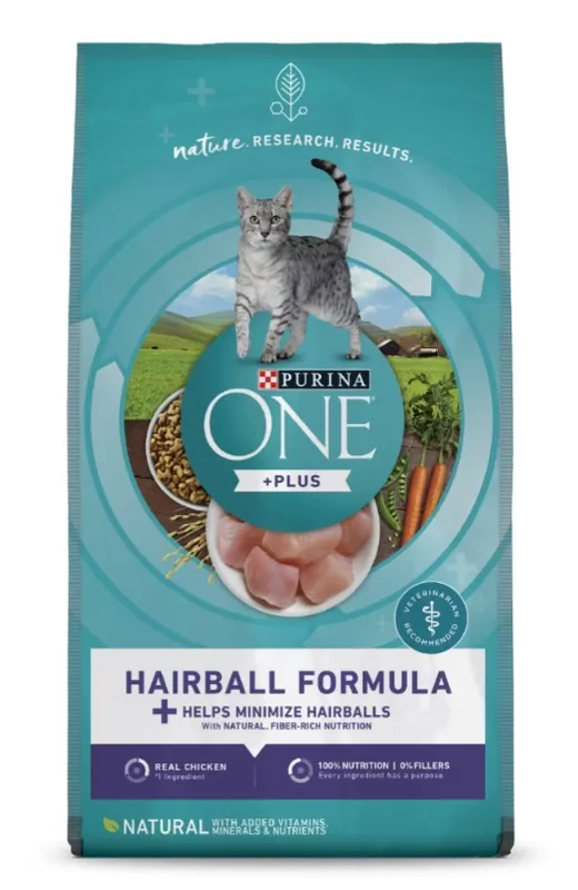 Purina One Hairball Formula Premium Dry Cat Food 7lb