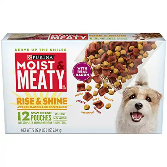 Purina Moist & Meaty Adult Dog Food - Rise & Shine 72oz