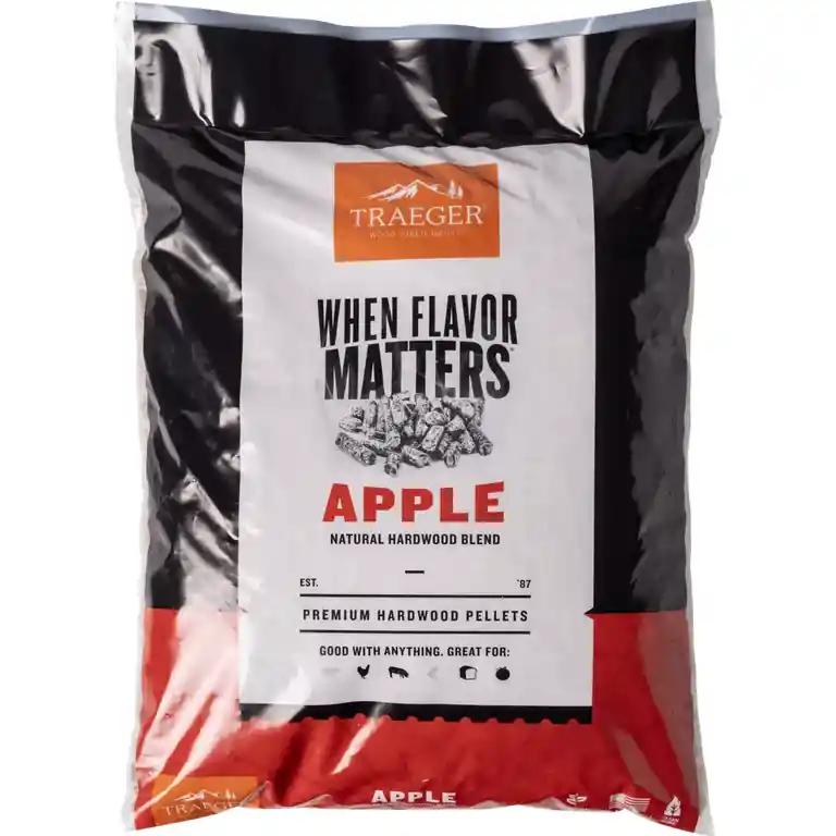 Traeger Apple Wood BBQ Grill Pellets 20lb Bag