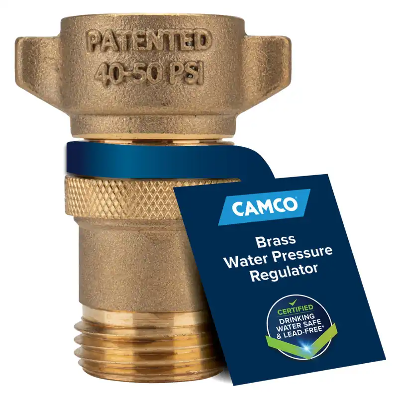 Camco 40055 Brass Marine/RV Water Pressure Regulator